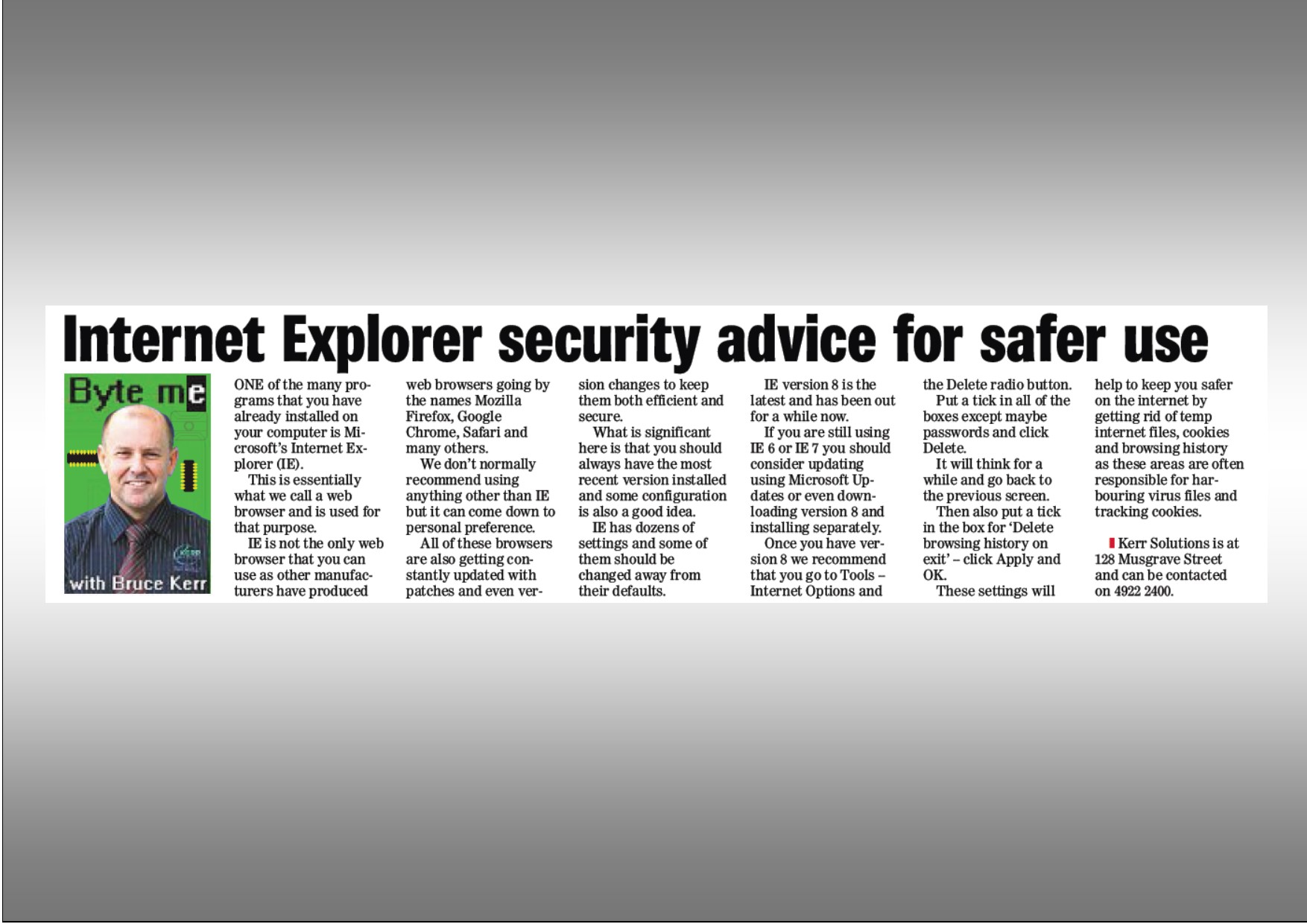2010-08-21 Byte Me Article 24 - Internet Browsers